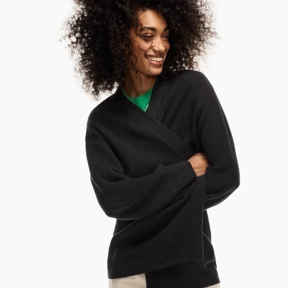 Wilfred Free | Unwind  Cardigan Merino Wool Open-Front Cardigan Size XS - Picture 1 of 11
